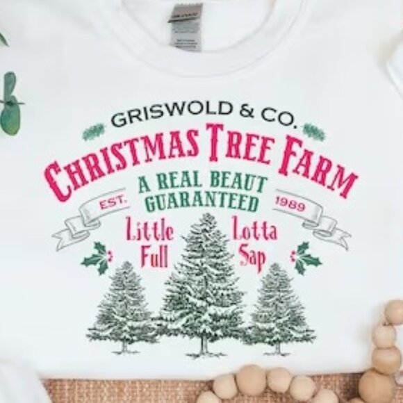 Griswold Christmas Sweatshirt Christmas Vacation Tree Sweatshirt 90 - Picture 2 of 5